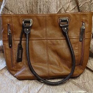Brown Leather Tote Bag